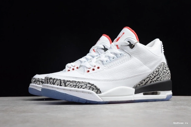Free Throw Line White Retro Jordan 923096-101 Cement Air 3 0913